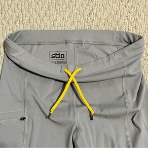 Stio Men’s Glide Tech Athletic Draw String Gray Tights Men’s M